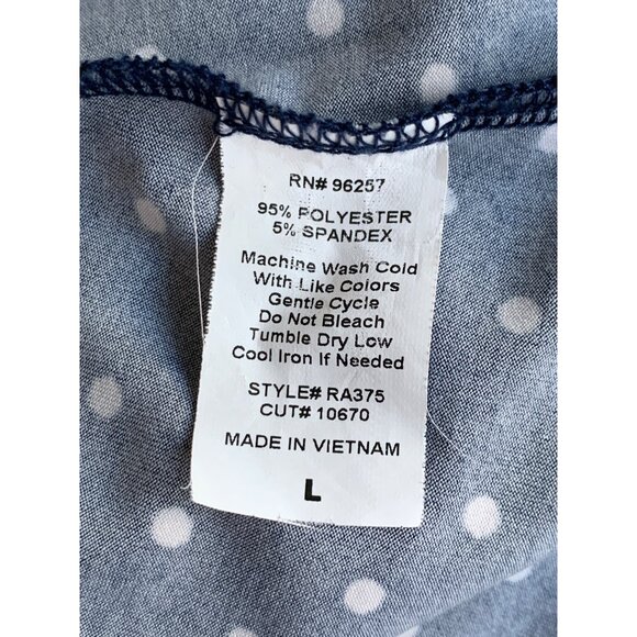 Lot of 2 Tops Perception +  JKLA SL Tunic Size L Dot and Tropical Resort 8839 - Picture 7 of 11